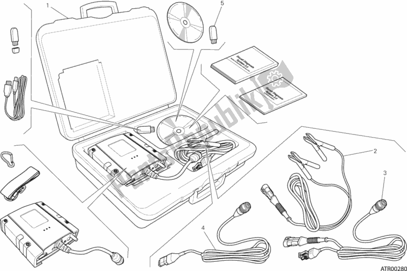 All parts for the Dds (2) Tester of the Ducati Superbike 1299S ABS USA 2015